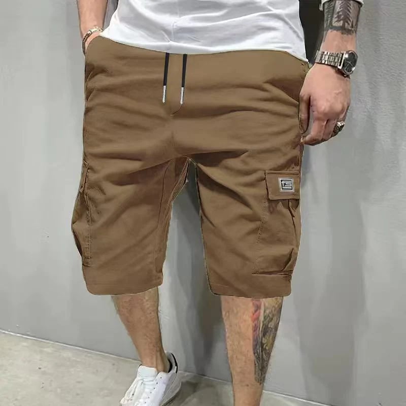 ππ©³ Men's Casual Cargo Shorts with Drawstring Waist β Multi-Pocket, Lightweight & Breathable πβ¨