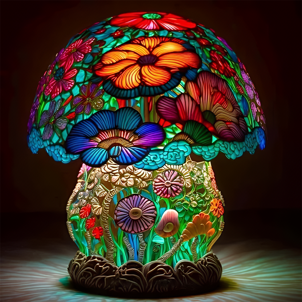 ๐ 2026 Best Seller ๐ Tiffany-Style Mushroom Lamp โจ Transform Any Space with Magical Glow