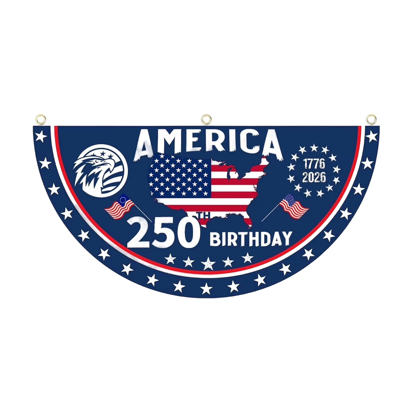 250th Anniversary USA Fan Flag - Made in America