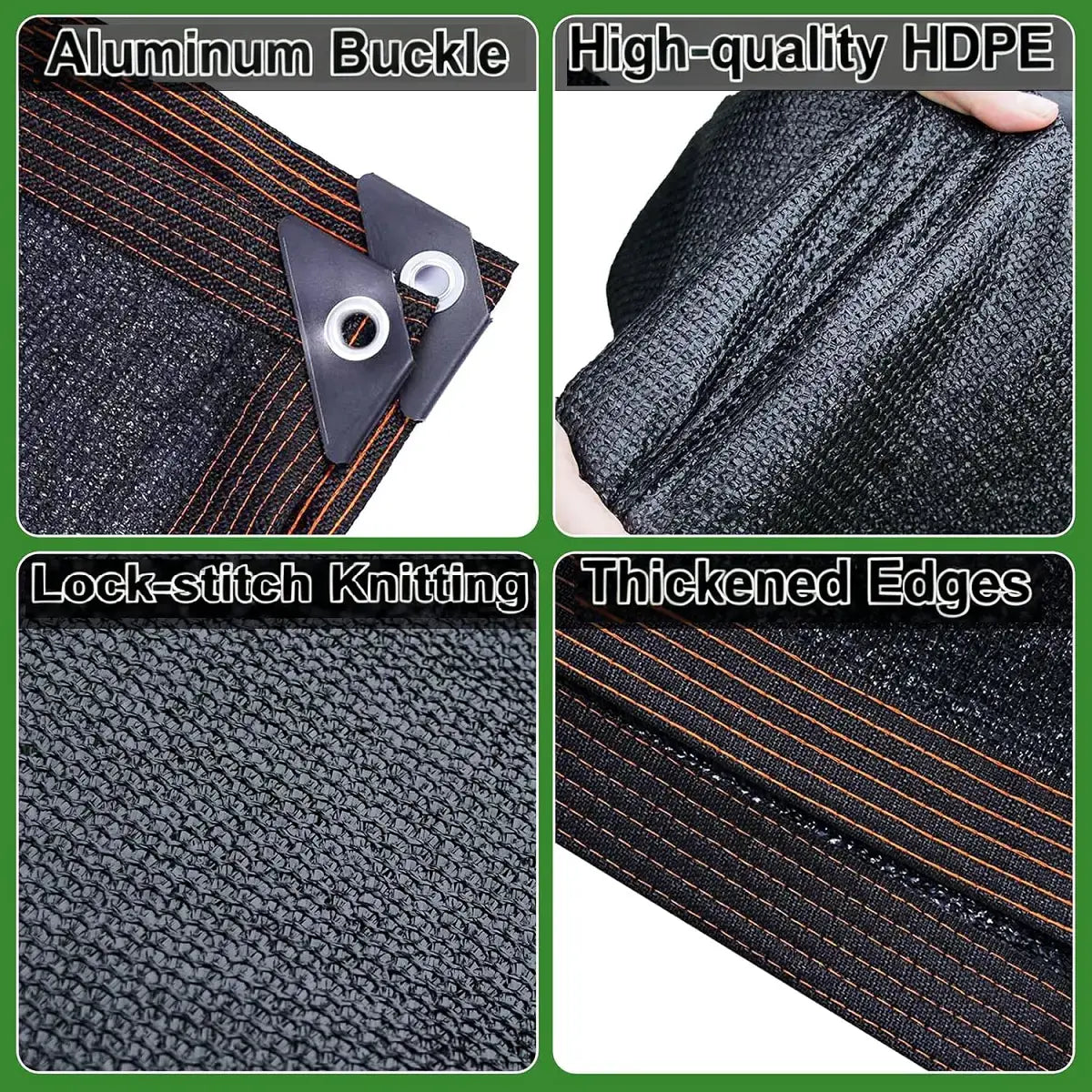 🎁Summer Hot Sales🎁90% Blackout Cloth -UV-Resistant Shade Net with Reinforced Rivets, Suitable for Outdoor Adventures / Camping / Garden / Patio / Greenhouse.