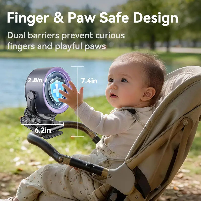 LATEST🛡️🛡️🛡️Extended warranty, ultra-durable 3-in-1 multi-functional long-lasting fan, suitable for both car and home use.