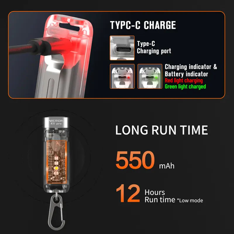 🔥Last Day 50% OFF🔥Summer K11 Pro Magnetic Keychain Flashlight