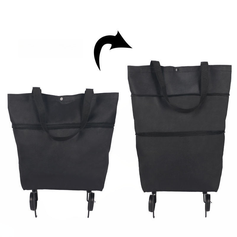 🔥LAST DAY-50% OFF🔥 2 in 1 Foldable Shopping Cart🎁