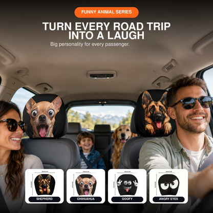 2026 Funny Halloween Car Headrest Covers – 13 Styles
