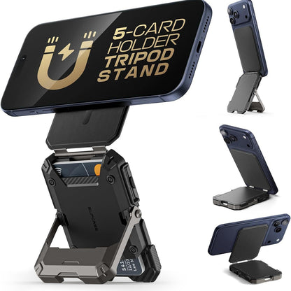 🔥50％off only today Magnetic card holder, wireless charging phone holder, 4-in-1