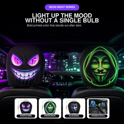 2026 Funny Halloween Car Headrest Covers – 13 Styles