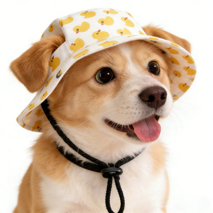Cute Pet Bucket Hat for Dogs & Cats – Adjustable Fit