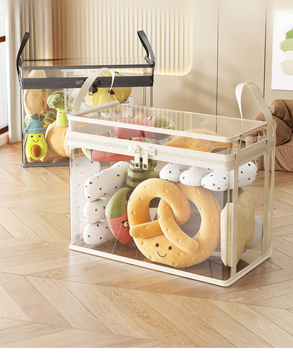 Latest👜🔥Heavy-Duty Clear Storage Box – Hinged Lid, Large Capacity