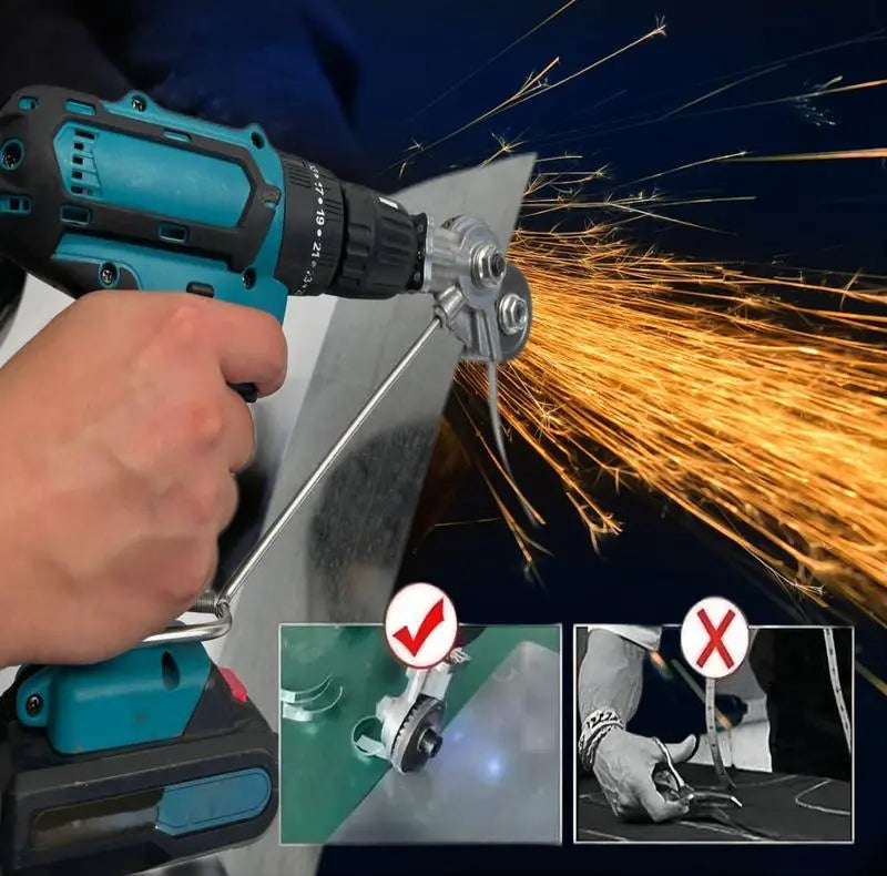 50％ OFF ⏳Father's Day Limited Edition 🔥Electric Drill Mounted Metal Cutter for Iron Steel Aluminum Sheet