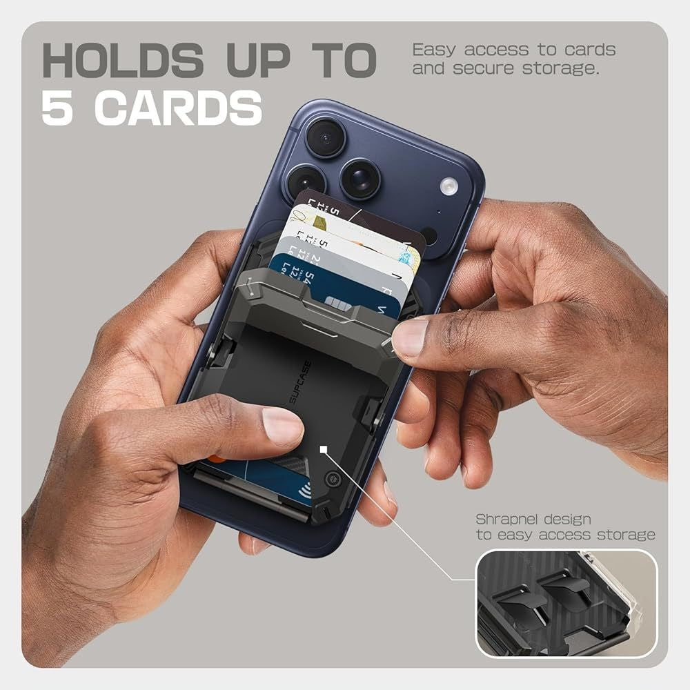 🔥50％off only today Magnetic card holder, wireless charging phone holder, 4-in-1
