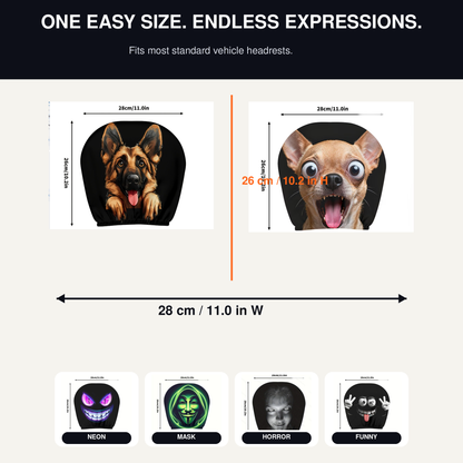 2026 Funny Halloween Car Headrest Covers – 13 Styles