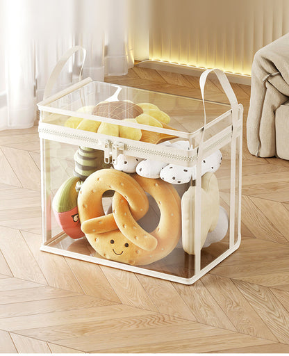 Latest👜🔥Heavy-Duty Clear Storage Box – Hinged Lid, Large Capacity