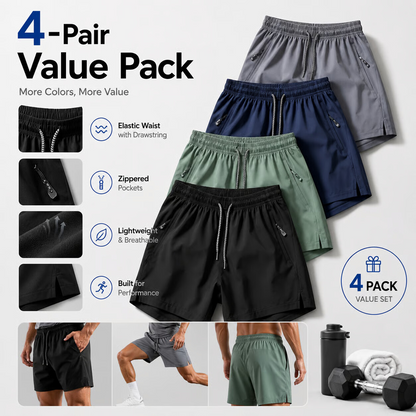 ❄️ Ice Silk Quick-Dry Athletic Gym Shorts – Unrestricted Breathable Comfort