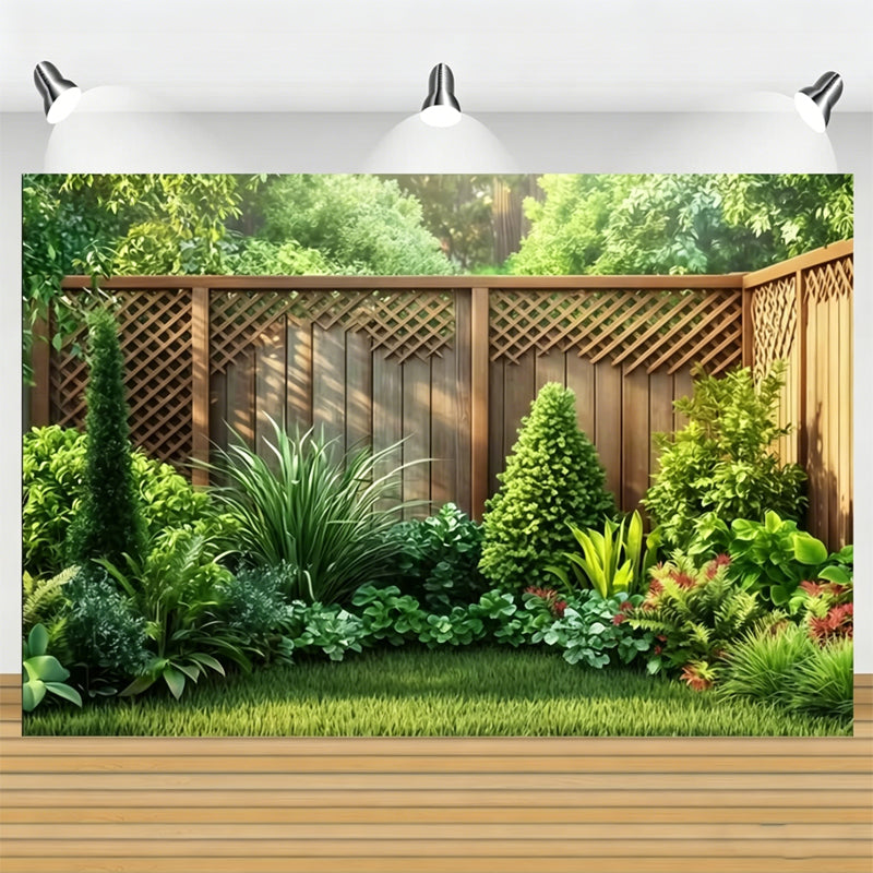Dreamy Forest Background Banner - Outdoor Birthday Party Scene Decoration