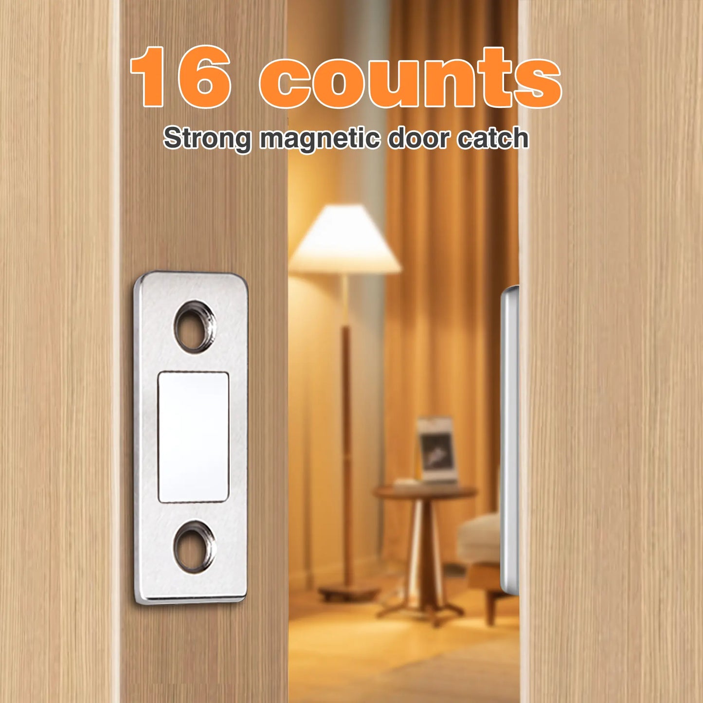 🔥Hot Sale🔥Cabinet Magnetic Catch without Punching, Versatile for Cabinets, Drawers & Windows