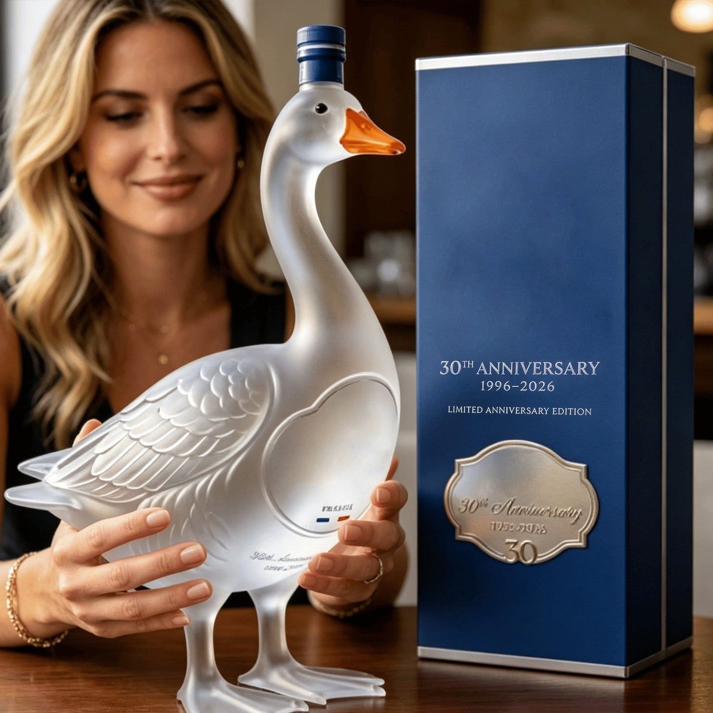 🔥LAST DAY 49% OFF🪿30th Anniversary 3D Sculpted Vodka Bottle
