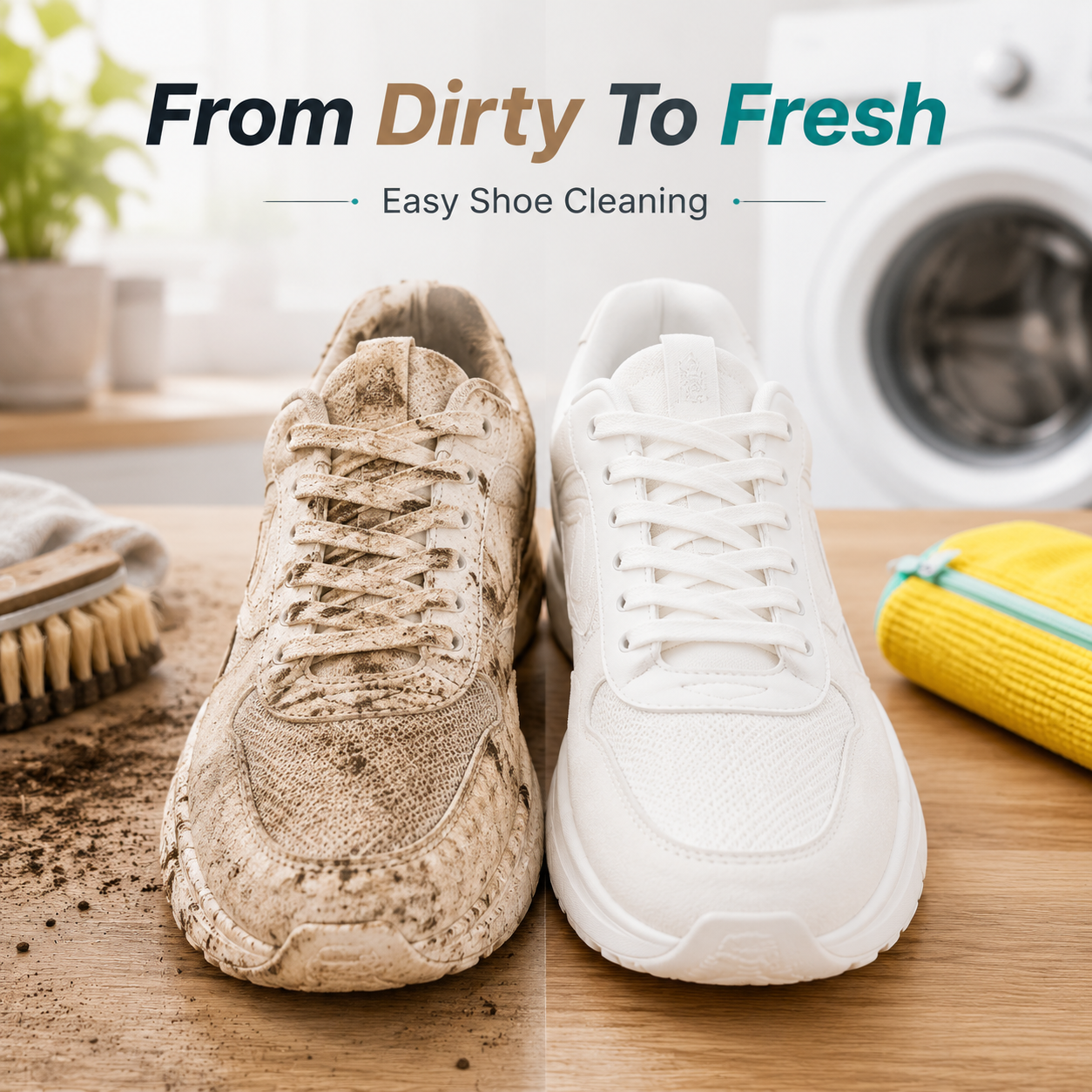 ⚡ No-Scrub Shoe Washing Bag – Clean & Protect Your Sneakers In The Washing Machine
