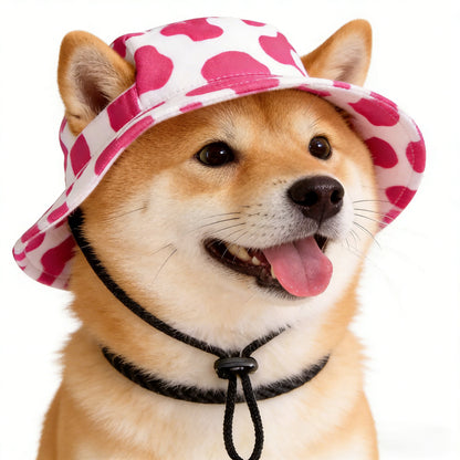 Cute Pet Bucket Hat for Dogs & Cats – Adjustable Fit