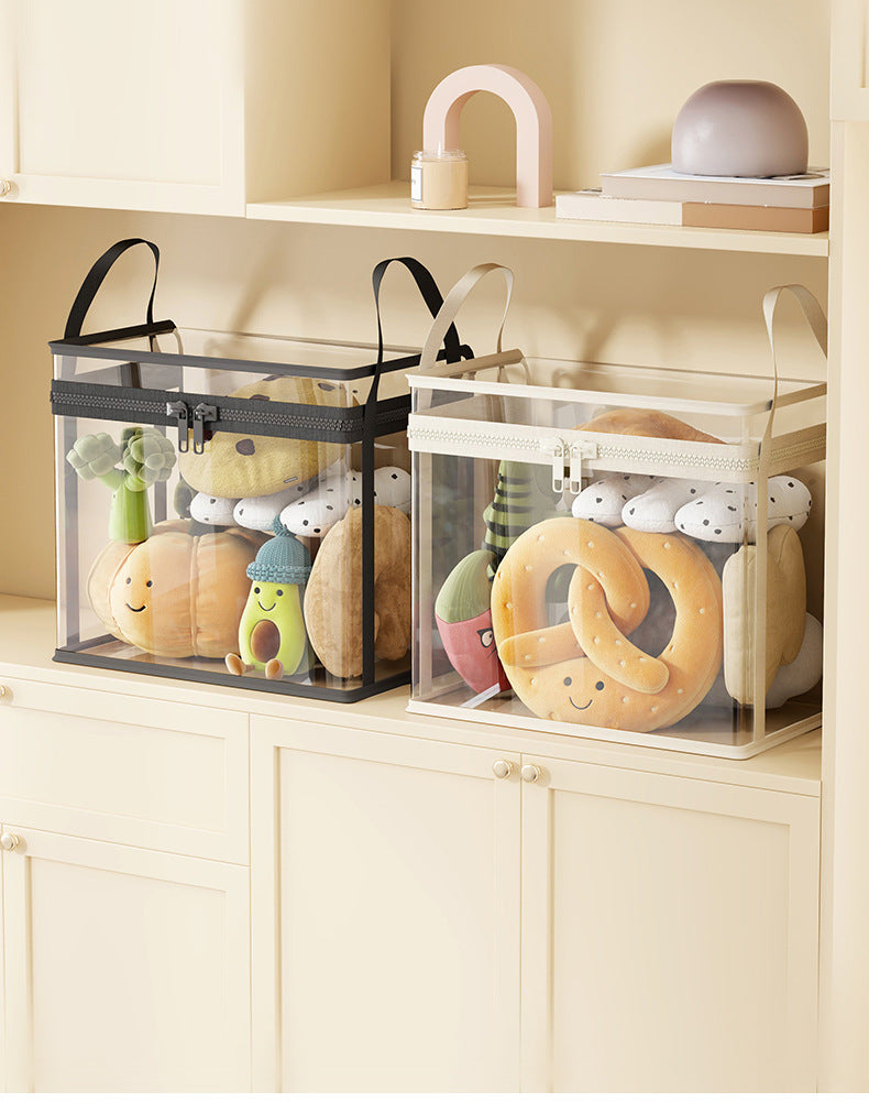 Latest👜🔥Heavy-Duty Clear Storage Box – Hinged Lid, Large Capacity