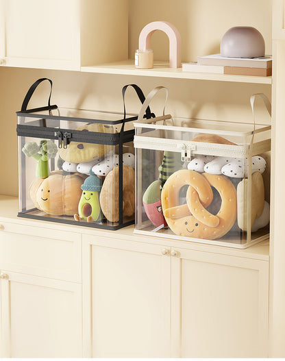 Latest👜🔥Heavy-Duty Clear Storage Box – Hinged Lid, Large Capacity