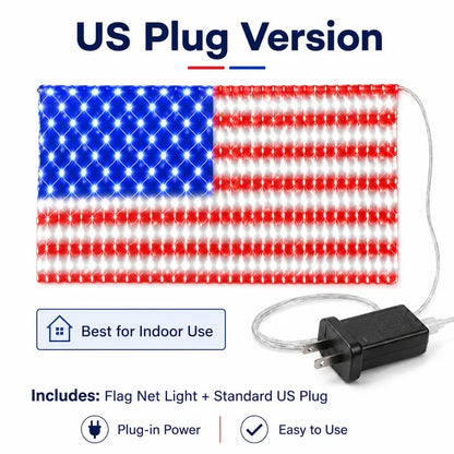 🔥250th Anniversary Limited Edition Sale✨LED American Flag Net