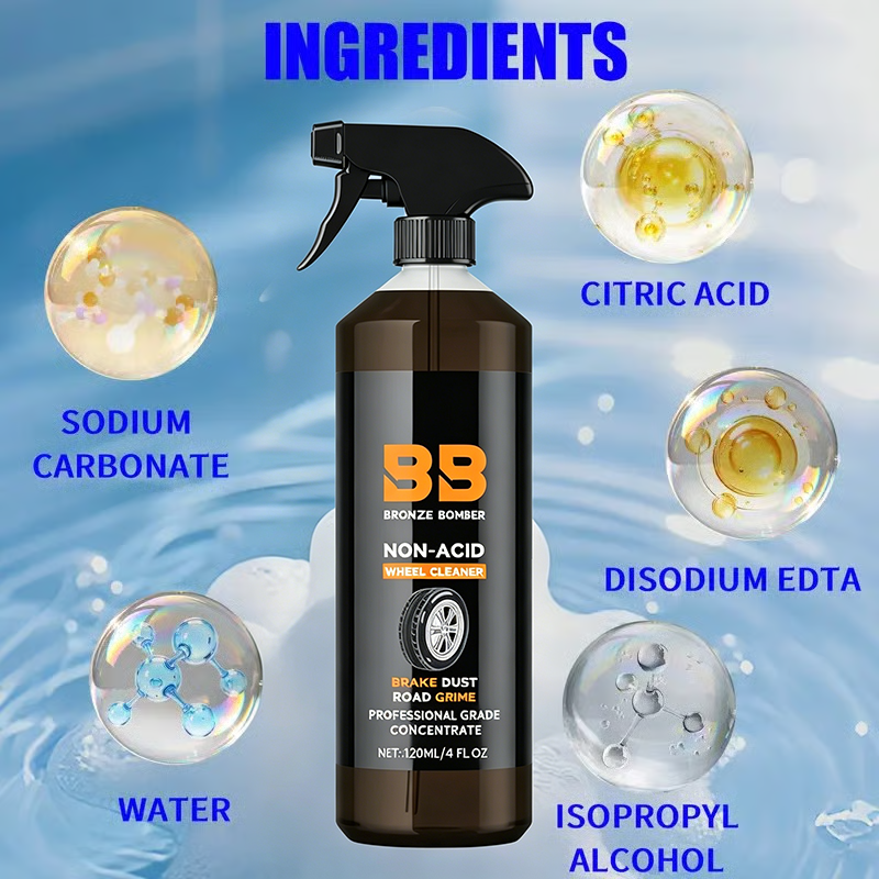 Automotive Rust Remover Spray 120ML – Fast-Acting Iron & Rust Cleaner for Wheels, Rims, Metal Surfaces