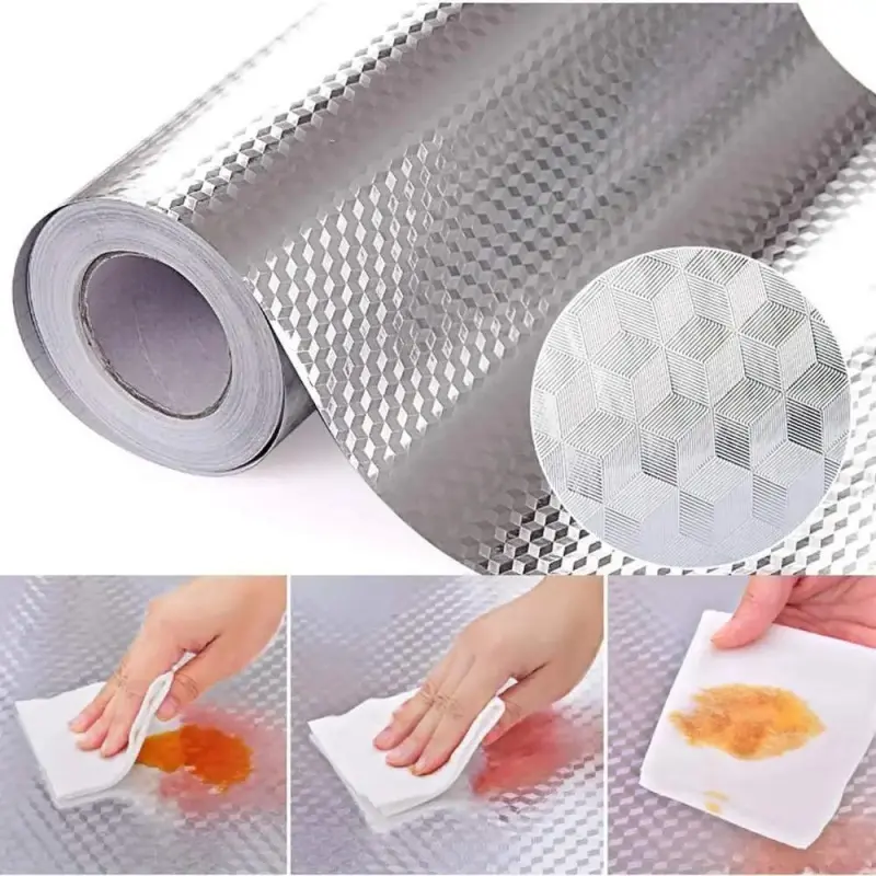 🎁SUMMER Promotion 49% OFF🔥Kitchen Wallpaper Oil Proof Sticker Aluminum Foil Backsplash Self