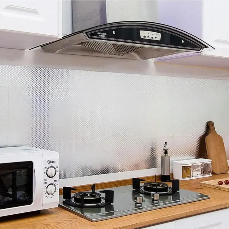 🎁SUMMER Promotion 49% OFF🔥Kitchen Wallpaper Oil Proof Sticker Aluminum Foil Backsplash Self
