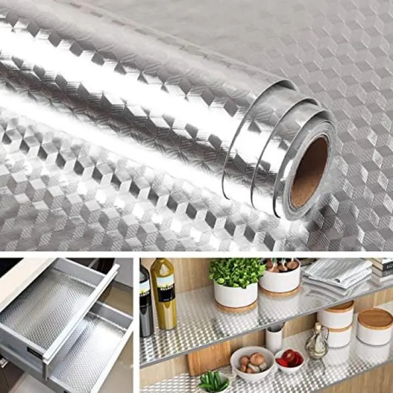 🎁SUMMER Promotion 49% OFF🔥Kitchen Wallpaper Oil Proof Sticker Aluminum Foil Backsplash Self