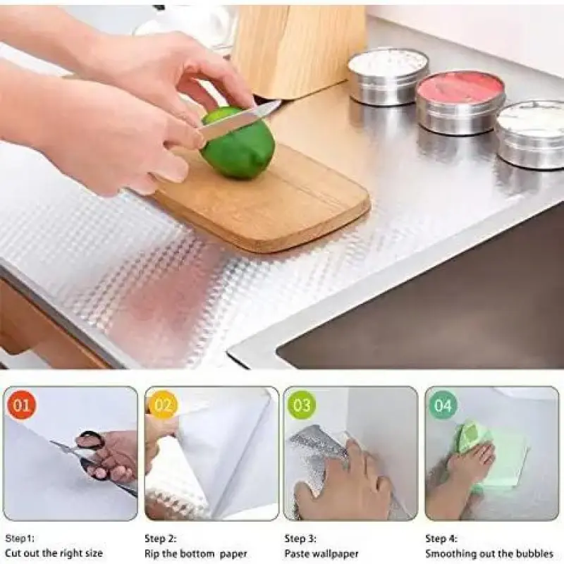 🎁SUMMER Promotion 49% OFF🔥Kitchen Wallpaper Oil Proof Sticker Aluminum Foil Backsplash Self