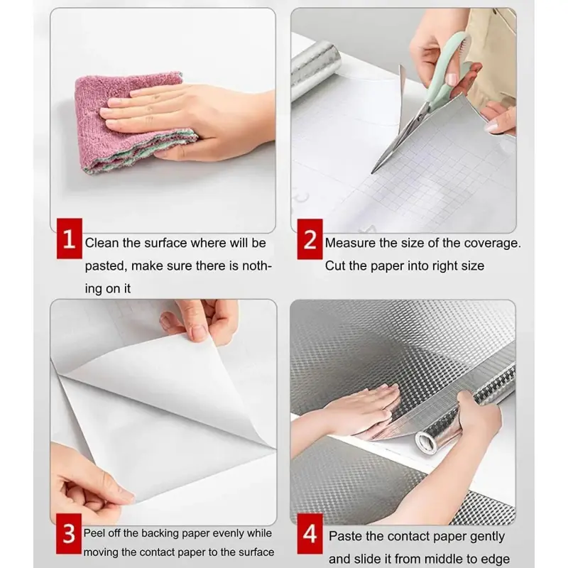🎁SUMMER Promotion 49% OFF🔥Kitchen Wallpaper Oil Proof Sticker Aluminum Foil Backsplash Self
