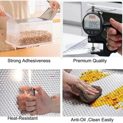 🎁SUMMER Promotion 49% OFF🔥Kitchen Wallpaper Oil Proof Sticker Aluminum Foil Backsplash Self
