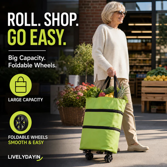 🔥LAST DAY-49% OFF🔥 2 in 1 Foldable Shopping Cart🎁