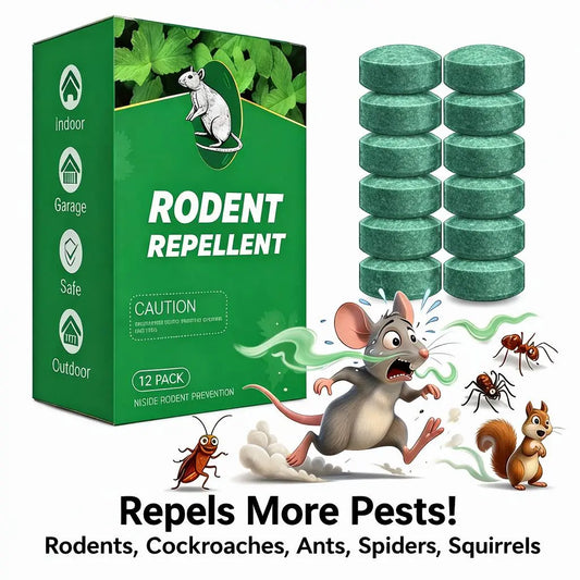 🔥12-tablet pack of insect/rodent repellent tablets, Safe for Indoor & Outdoor Use
