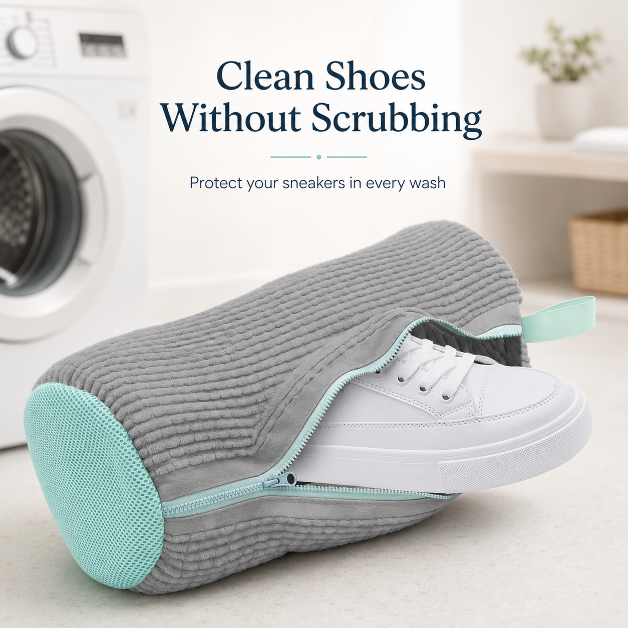 ⚡ No-Scrub Shoe Washing Bag – Clean & Protect Your Sneakers In The Washing Machine