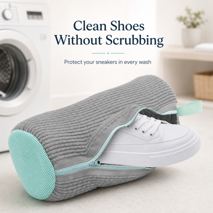 ⚡ No-Scrub Shoe Washing Bag – Clean & Protect Your Sneakers In The Washing Machine
