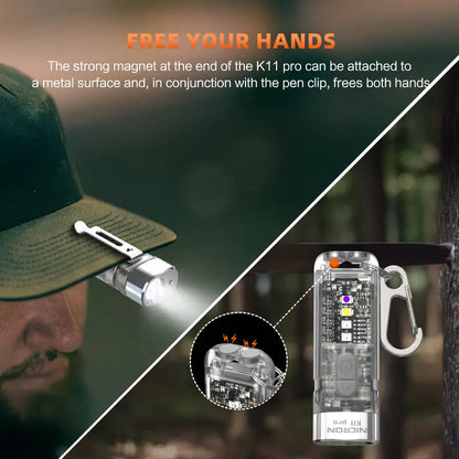 🔥Last Day 50% OFF🔥Summer  K11 Pro Magnetic Keychain Flashlight