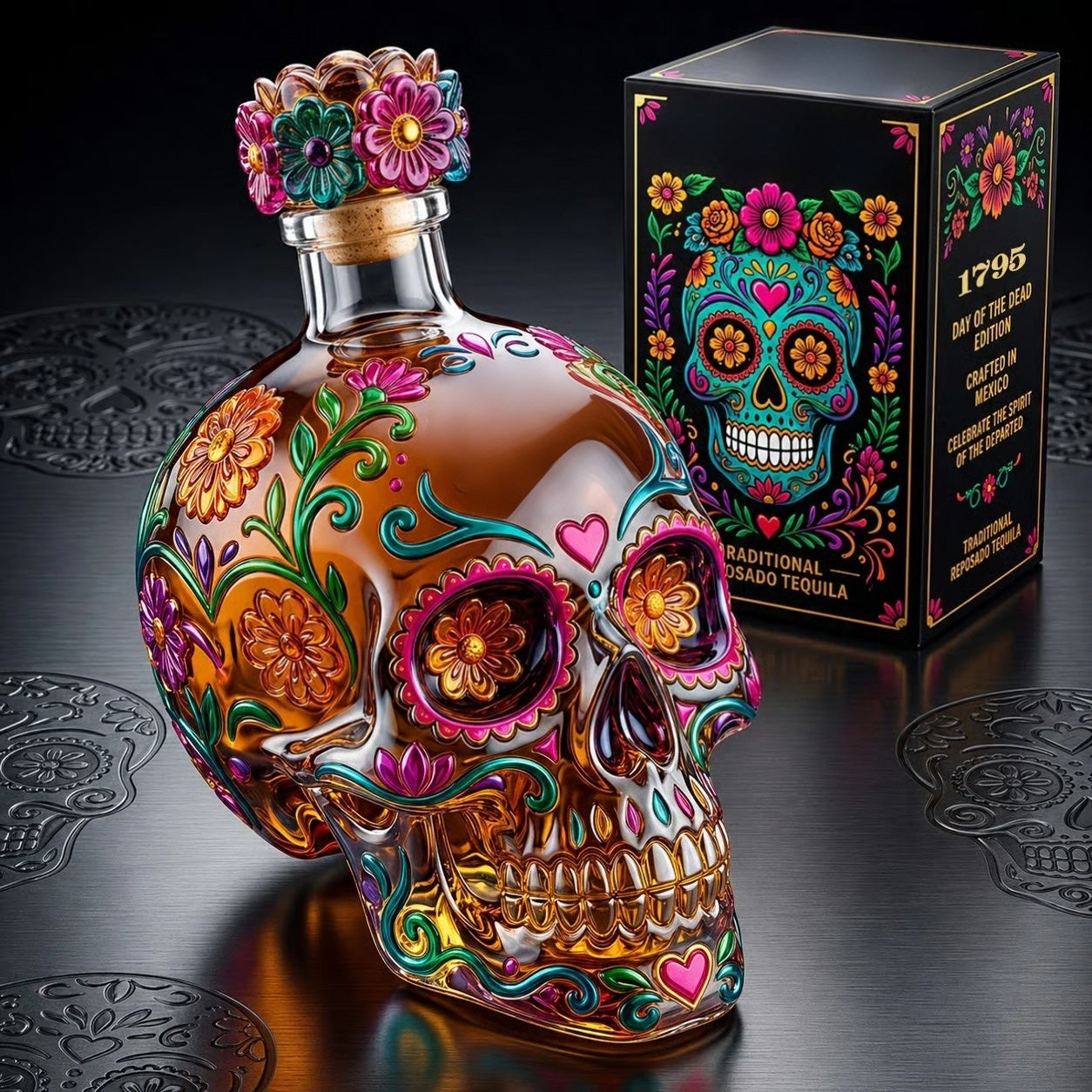 Day of the Dead Limited Edition Tequila Bottle