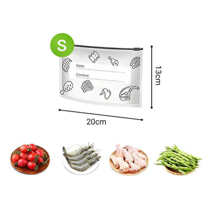 Reusable and Resealable Aluminum Storage Bag 🥢🌍 – Perfect for Storing and Protecting Your Food! 🌿