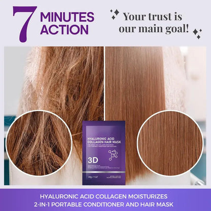 🔥Last Day Sale 50% OFF🔥3D Hyaluronic Acid & Collagen Hair Mask