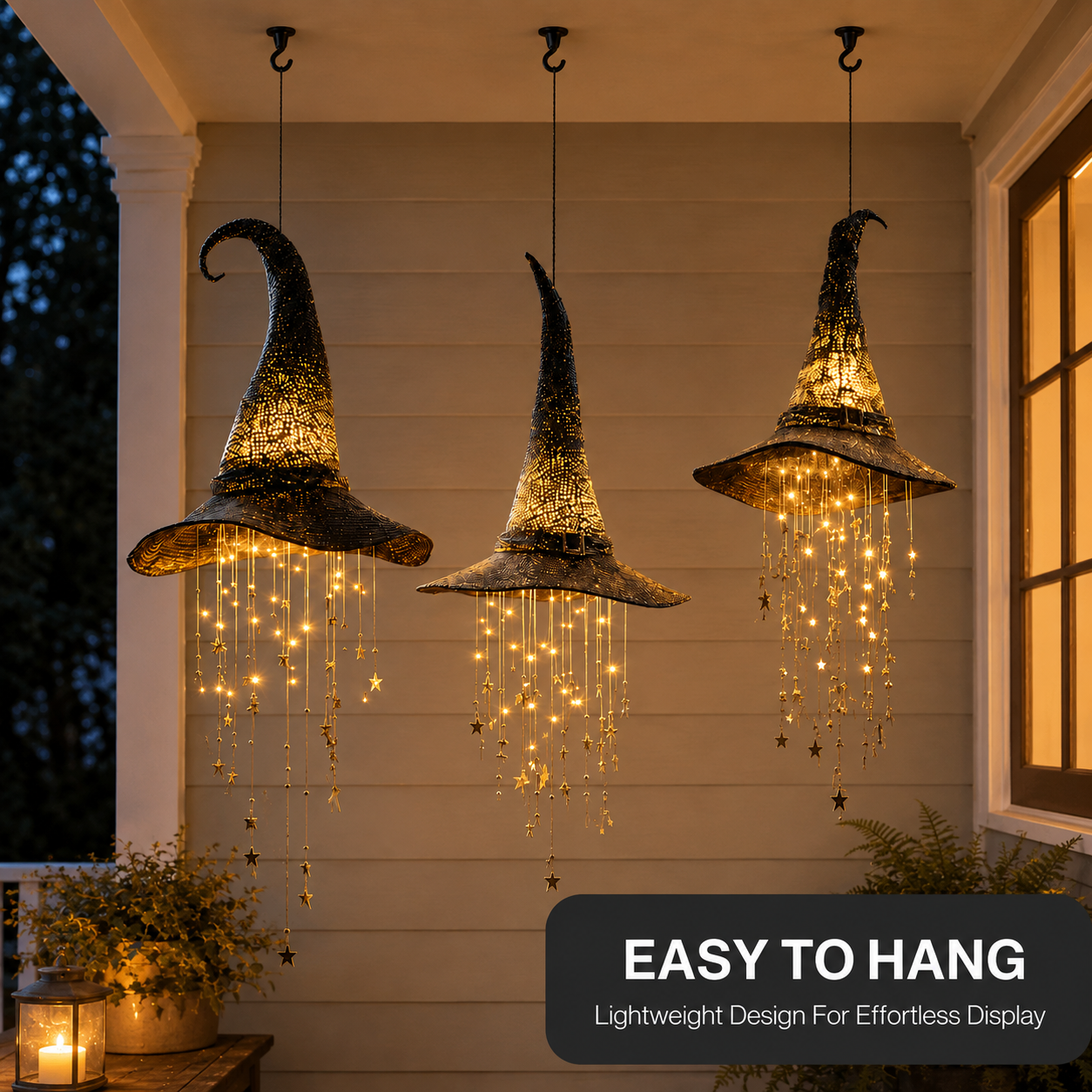 🧙✨Lighted Witch Hat Hanging Chime