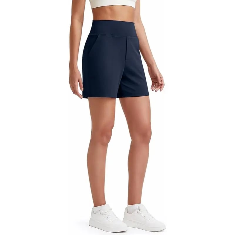 48%OFF🔥Women's High-Waisted Athletic Bermuda Shorts with Pockets – Running, Yoga, Summer Casual Activewear