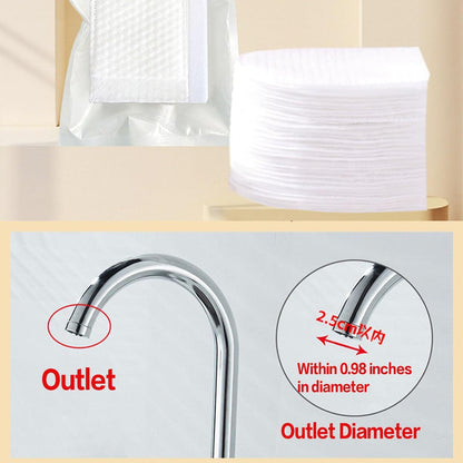 100pcs Faucet Filter Bag, Faucet Water Filter Bag, Faucet Filter Cotton Bag for Kitchen Sink