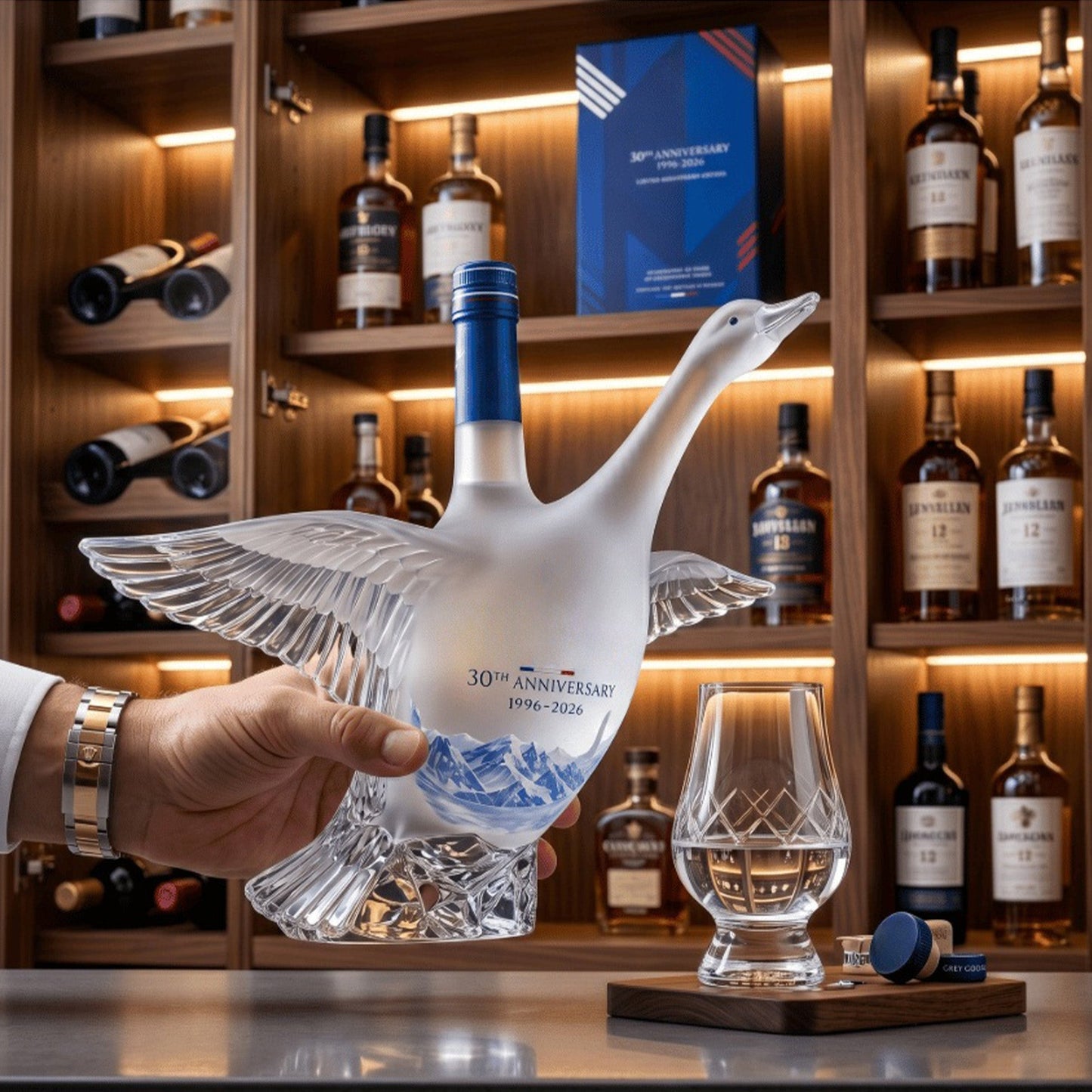 🔥LAST DAY 49% OFF🪿30th Anniversary 3D Sculpted Vodka Bottle