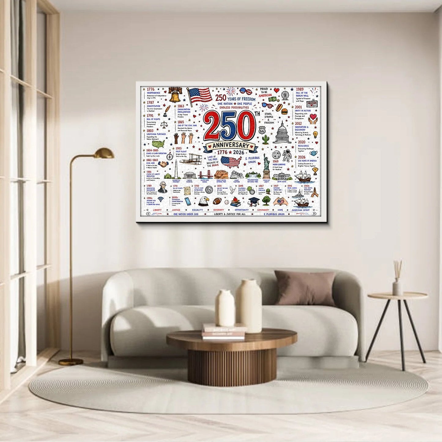 🧩 Patriotic America Jigsaw Puzzle 1000 Pieces 🎁