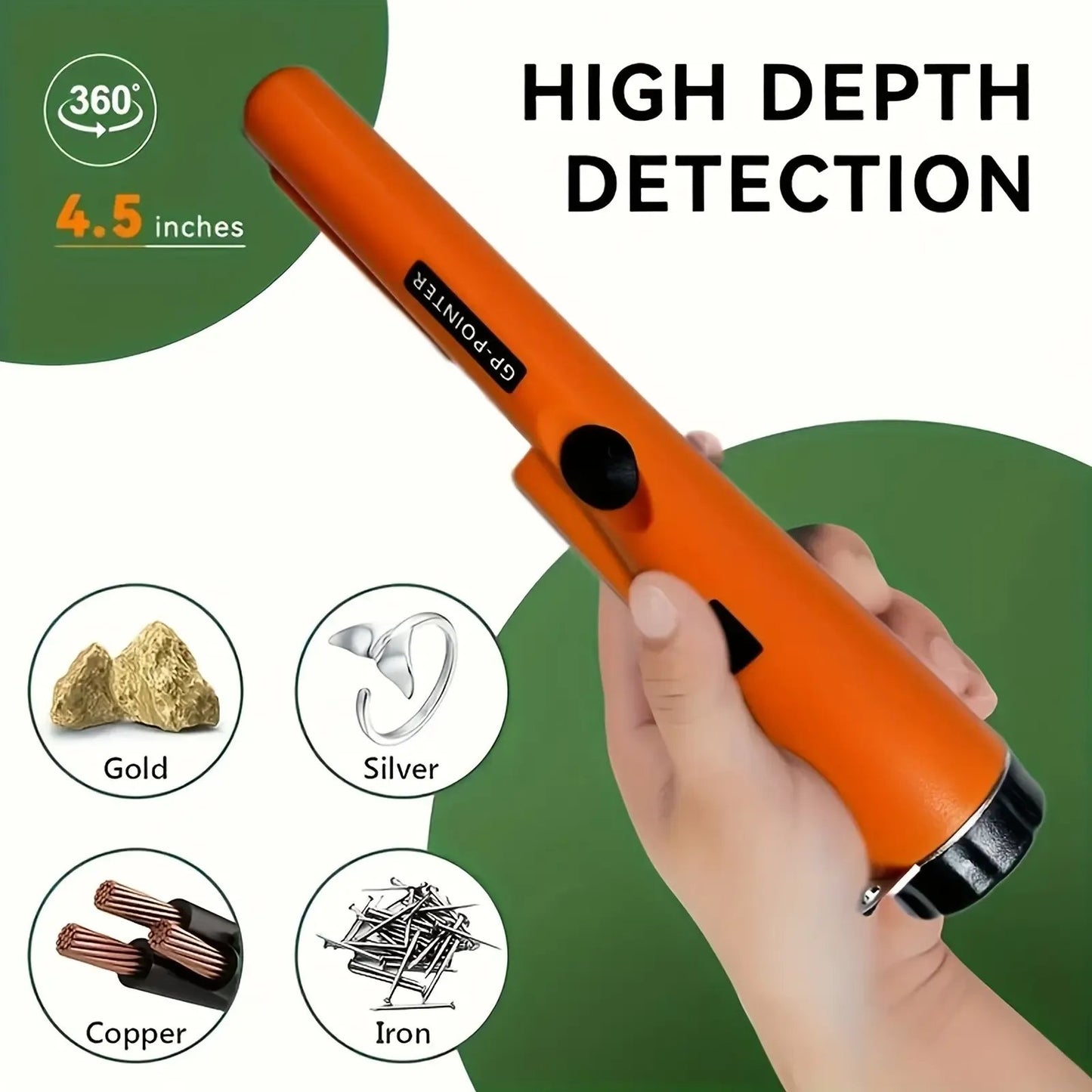 🔥 Limited-Time 50% OFF 360° Pinpointer Metal Detector