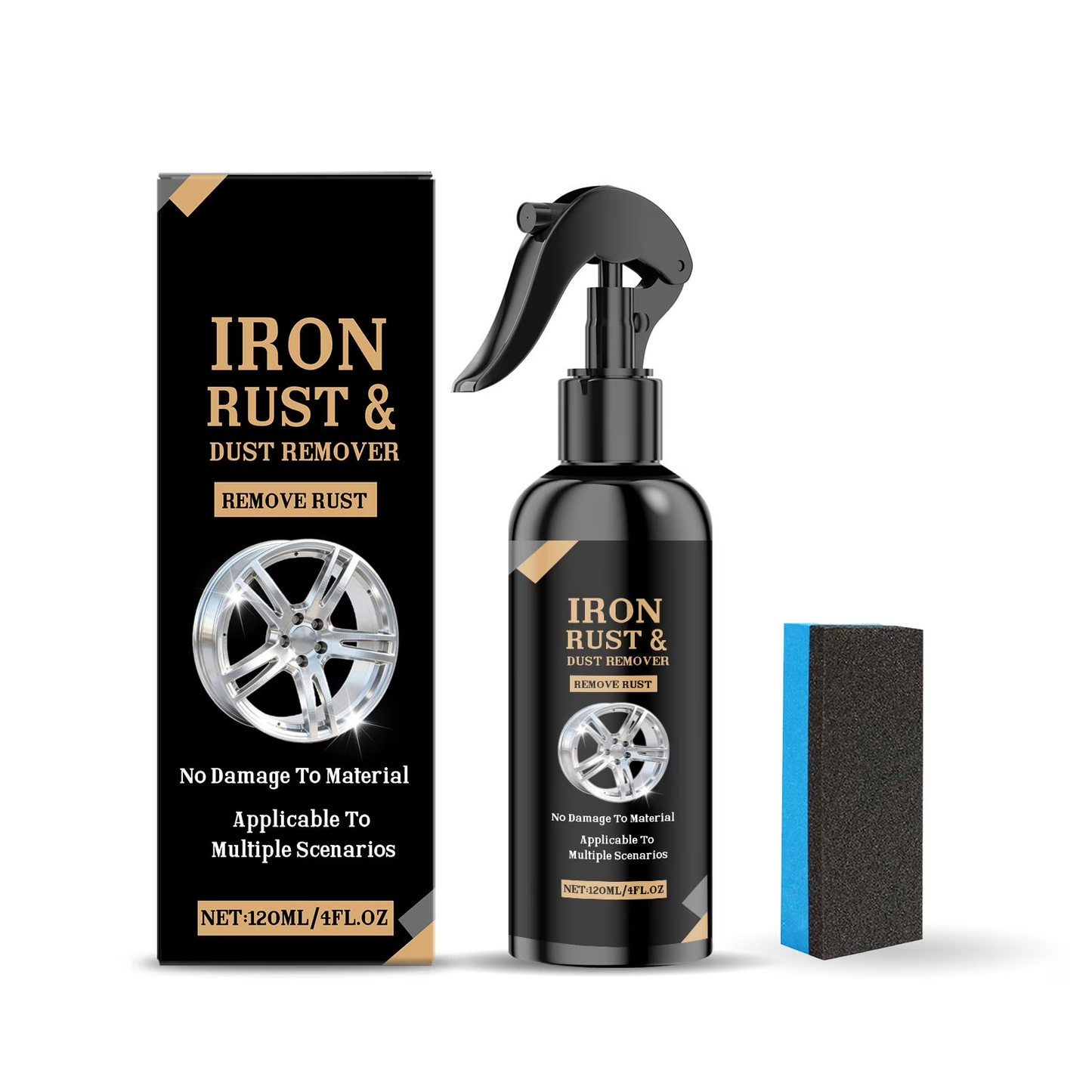 Automotive Rust Remover Spray 120ML 🚗 Fast & Effective Metal Cleaner
