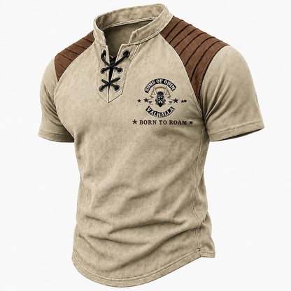 🎁Father's Day 50% OFF🔥Men's Vintage Norse Graphic Henley T-Shirt