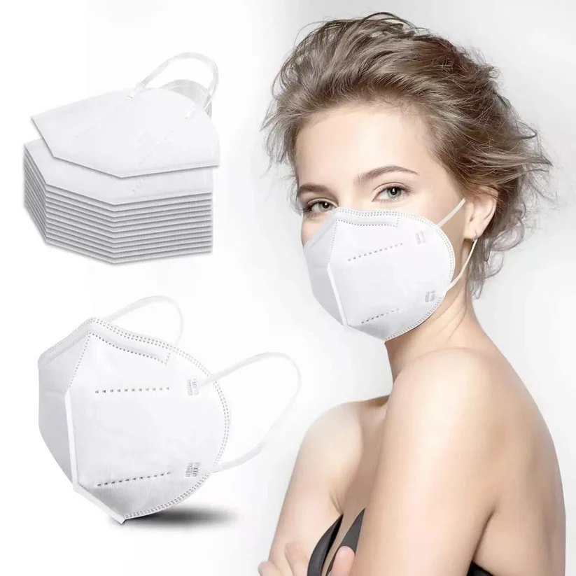 🔥KN95 Face Masks 100 Pack 5 Layer Breathable Design