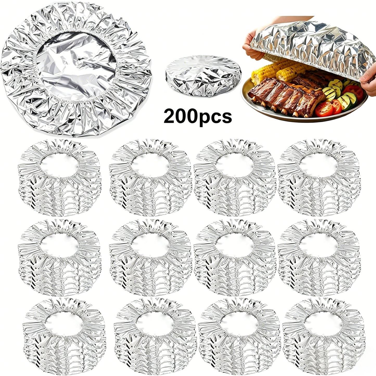 🔥Hot Sale Aluminum Foil Heat Shield Covers – No Plastic 🥘